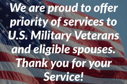Priority Services to US Military Veterans and Spouses